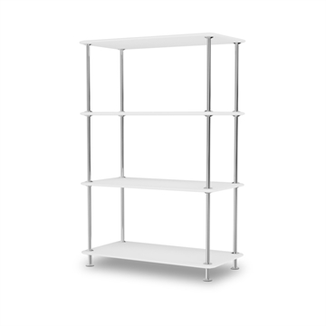 Montana Free Shelving 300000 - New White/Chrome